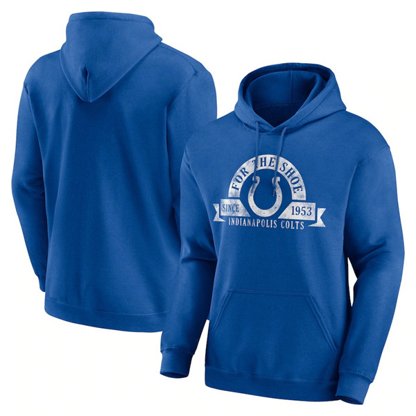 Men's Indianapolis Colts Blue Pullover Hoodie